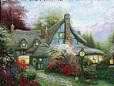 Thomas Kinkade Sweetheart Cottage painting